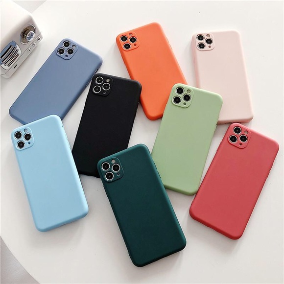 8Pcs Soft Silicone Phone Case iPhone 11,XR Matte - Picture 2 of 9